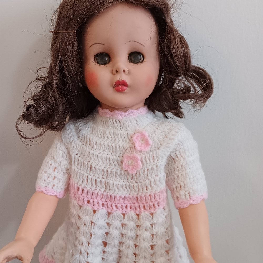 Vintage Hard Vinyl Baby Doll 21"